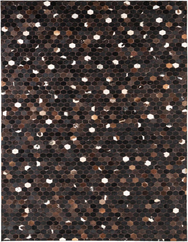 Detail image of 5' x 8' 2 Cowhide Leather Rug