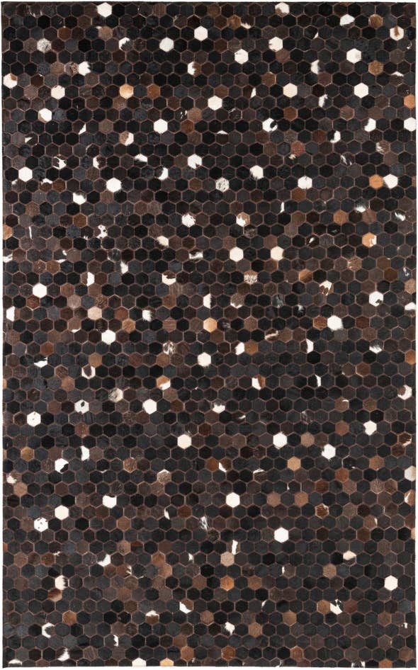 Detail image of 5' x 8' 2 Cowhide Leather Rug