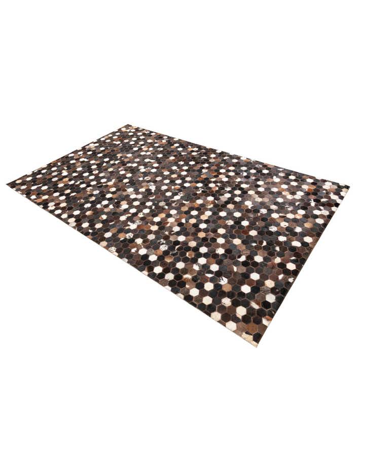 5' x 8' Cowhide Leather Rug