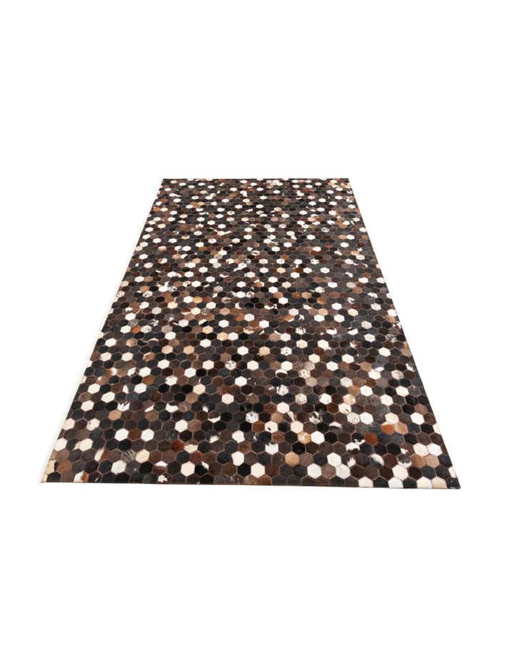 5' x 8' Cowhide Leather Rug