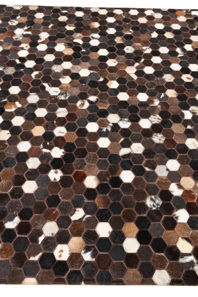 Detail image of 5' x 8' Cowhide Leather Rug