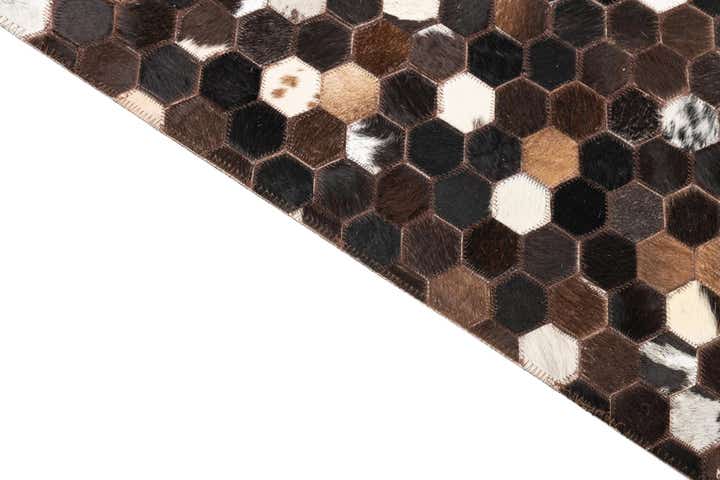 5' x 8' Cowhide Leather Rug