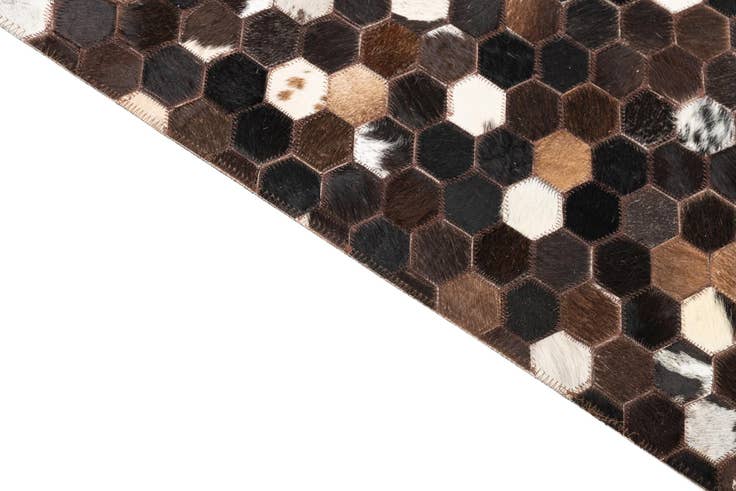 Detail image of 5' x 8' Cowhide Leather Rug