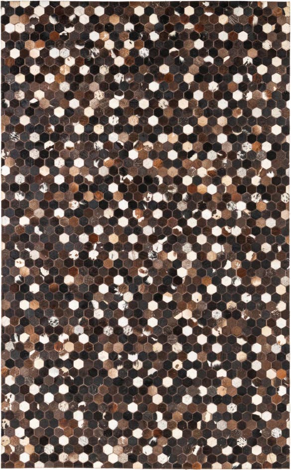 Detail image of 5' x 8' Cowhide Leather Rug