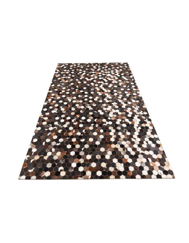 5' x 8' Cowhide Leather Rug