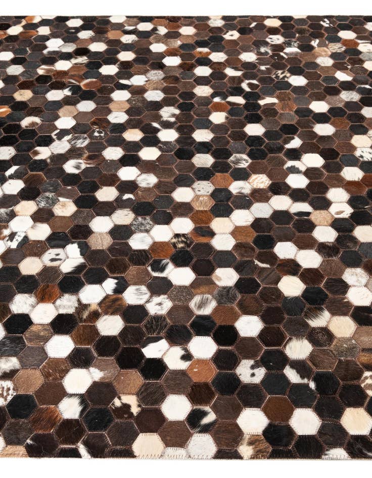 Detail image of 5' x 8' Cowhide Leather Rug
