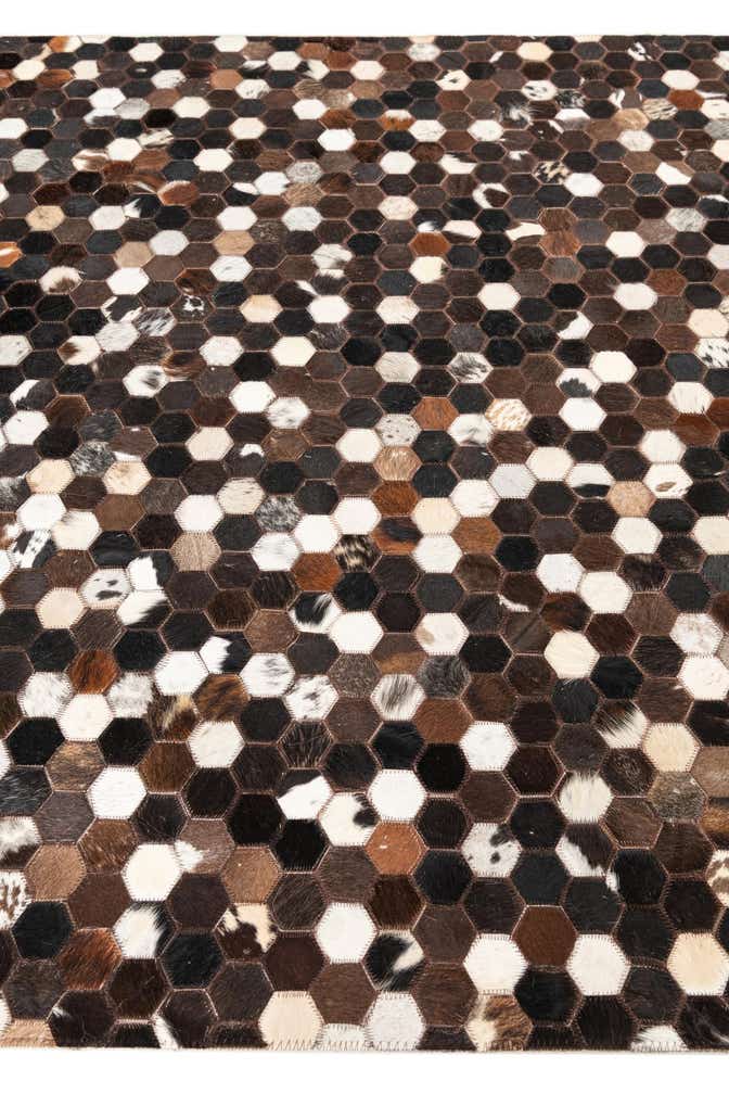 5' x 8' Cowhide Leather Rug