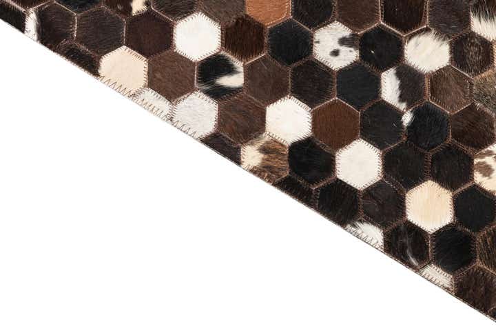 5' x 8' Cowhide Leather Rug