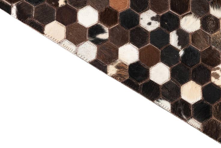 Detail image of 5' x 8' Cowhide Leather Rug