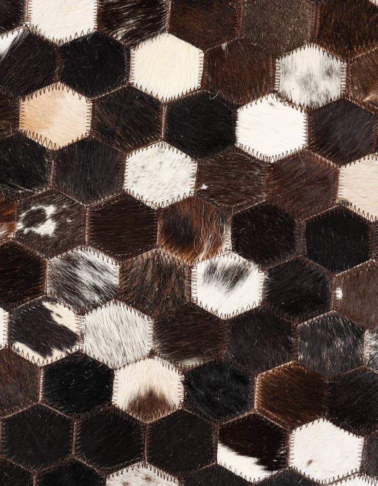 Detail image of 5' x 8' Cowhide Leather Rug