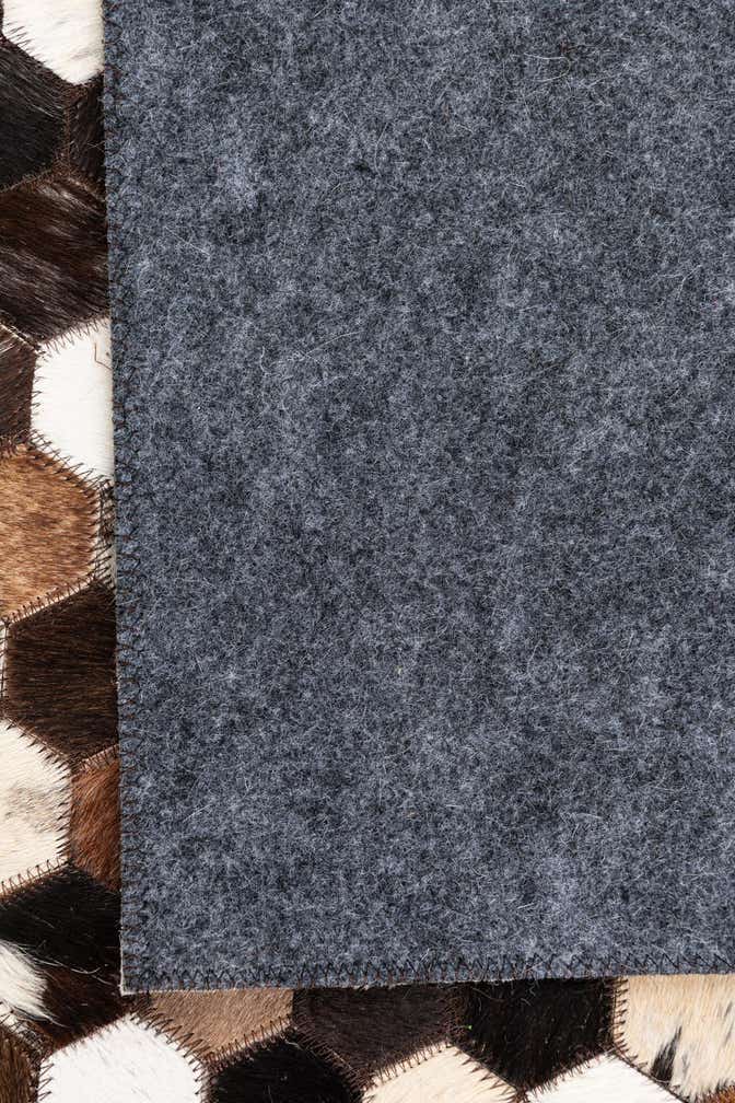 5' x 8' Cowhide Leather Rug
