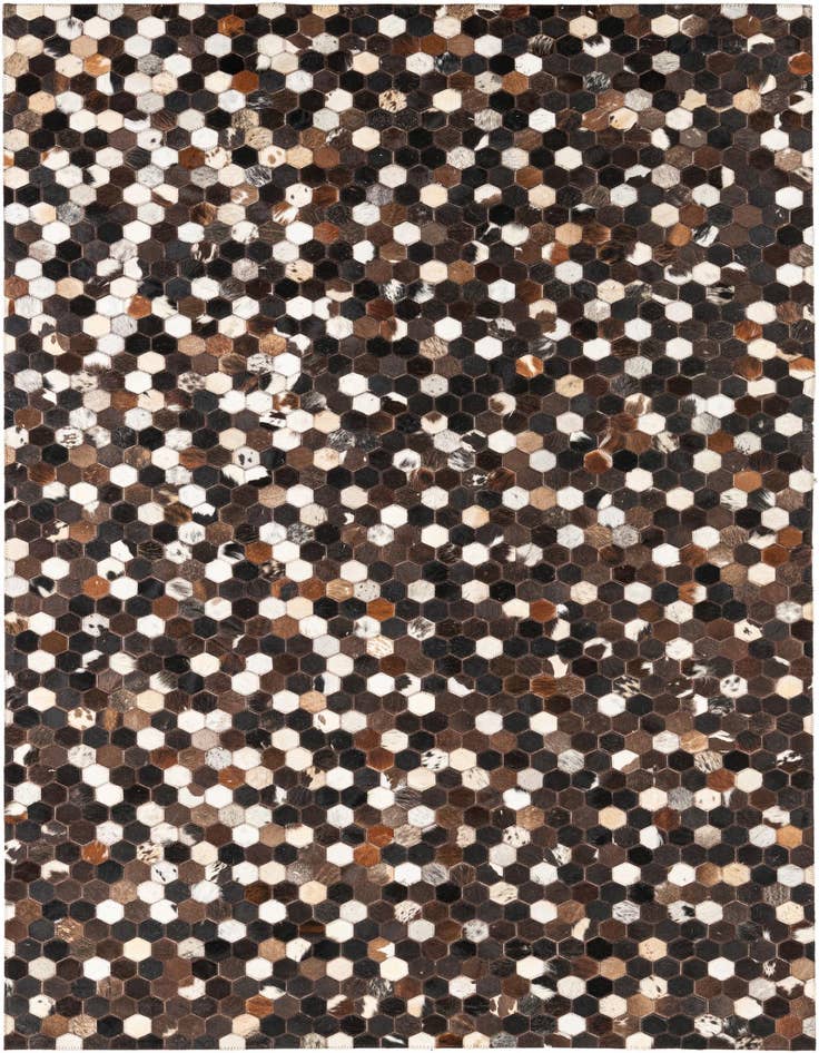 Detail image of 5' x 8' Cowhide Leather Rug