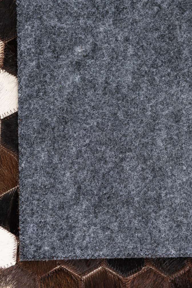 5' x 7' 10 Cowhide Leather Rug