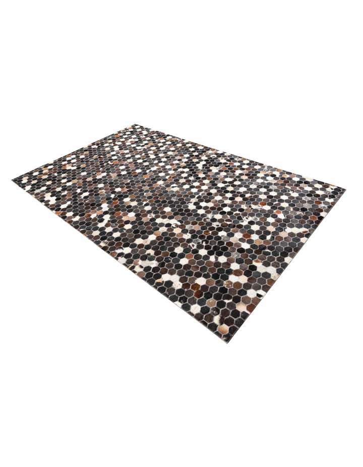 5' x 8' Cowhide Leather Rug