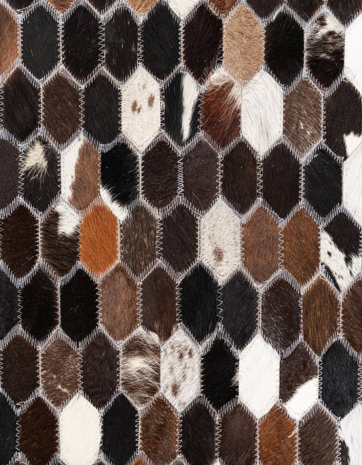 Detail image of 5' x 8' Cowhide Leather Rug