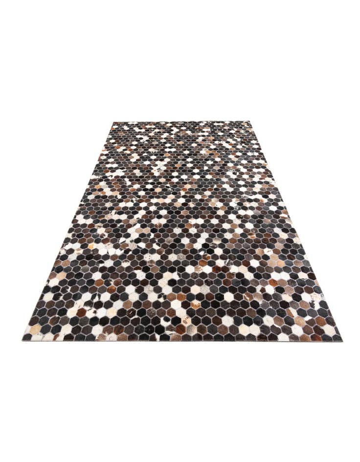 Detail image of 5' x 7' 9 Cowhide Leather Rug