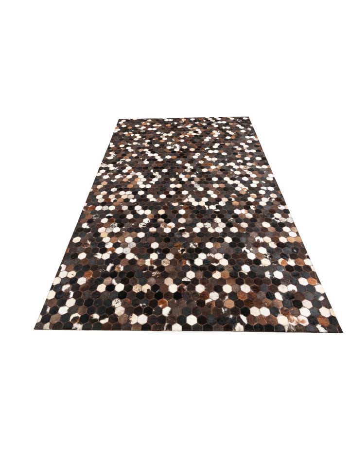 5' x 8' Cowhide Leather Rug