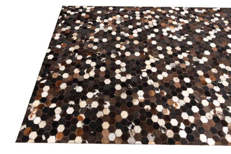 Detail image of 5' x 8' Cowhide Leather Rug