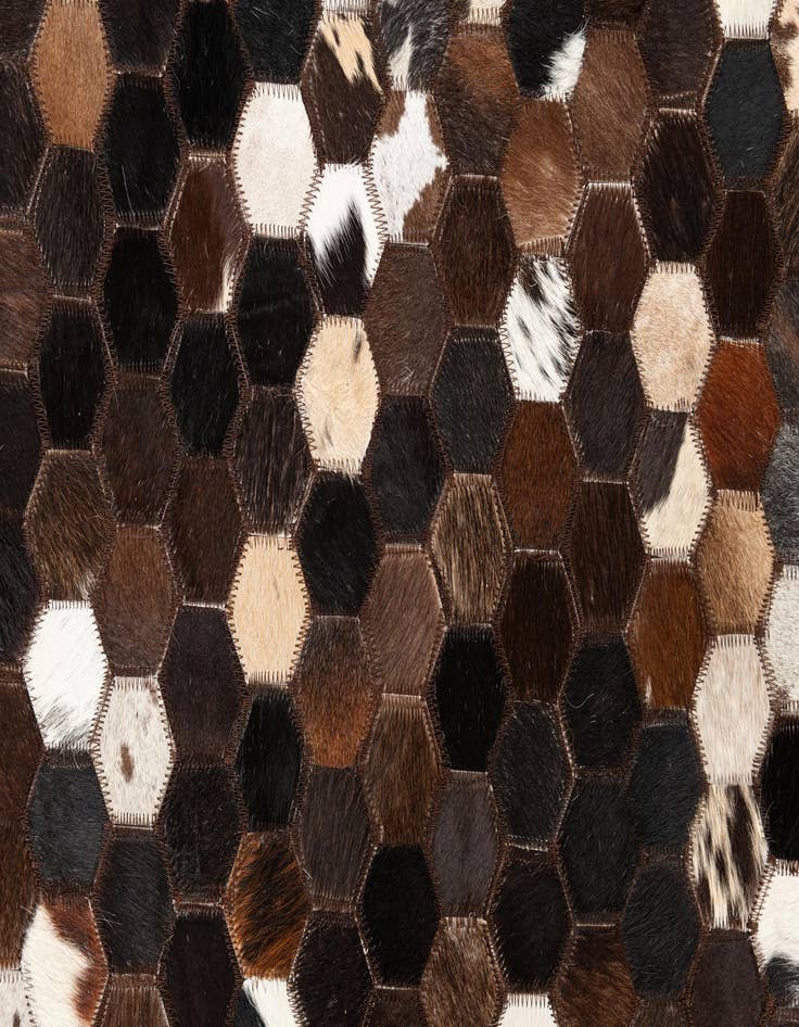 Detail image of 5' x 8' Cowhide Leather Rug