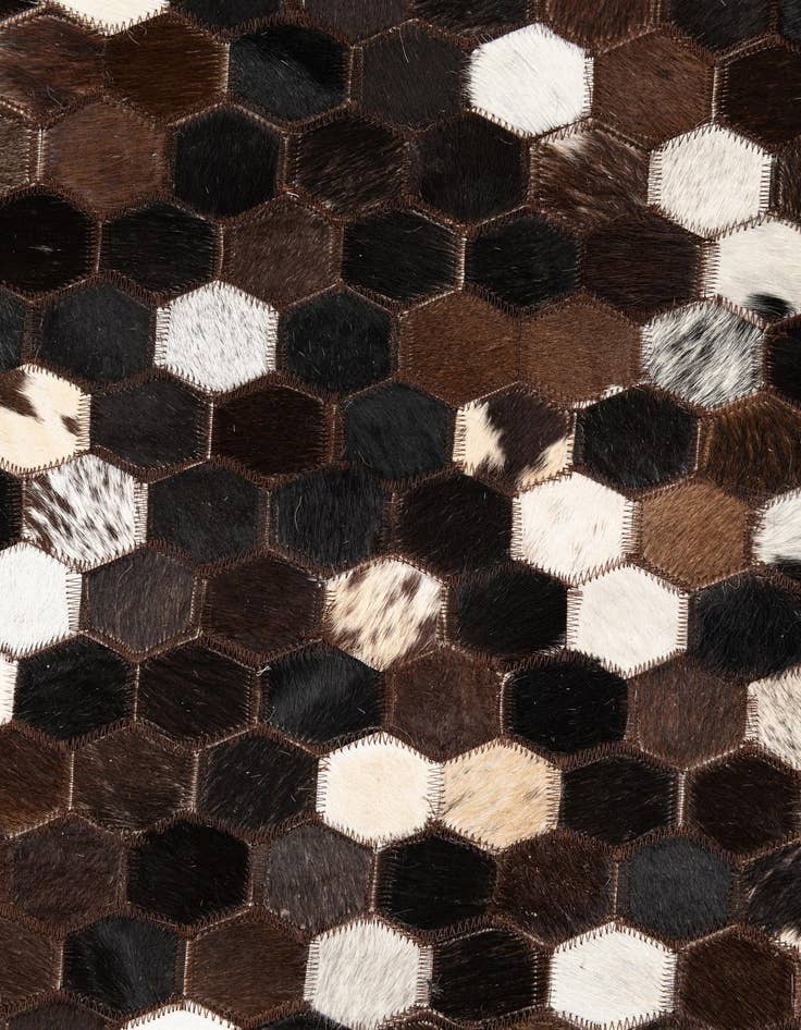 Detail image of 5' x 8' Cowhide Leather Rug