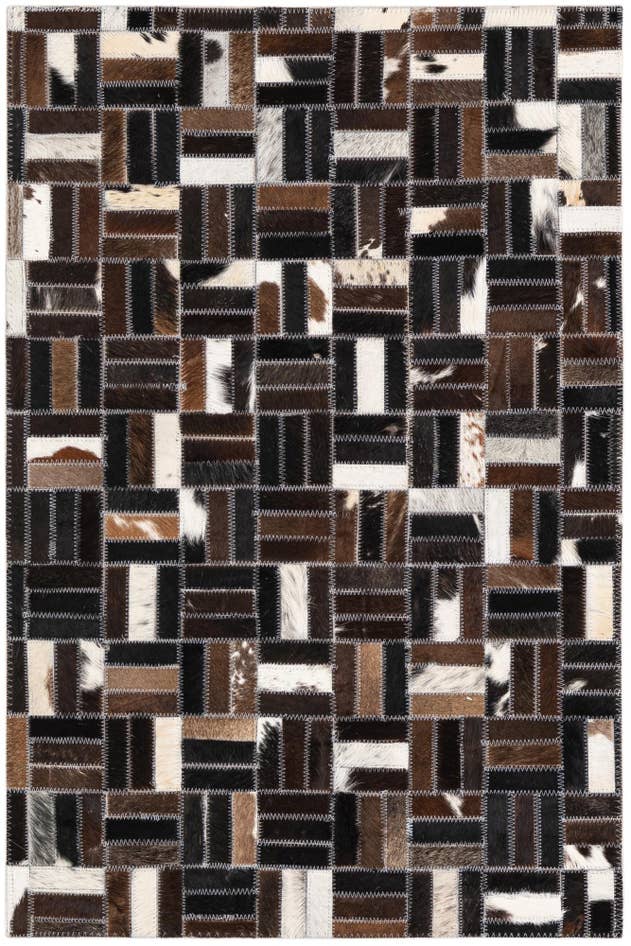 Detail image of 2' x 3' Cowhide Leather Rug