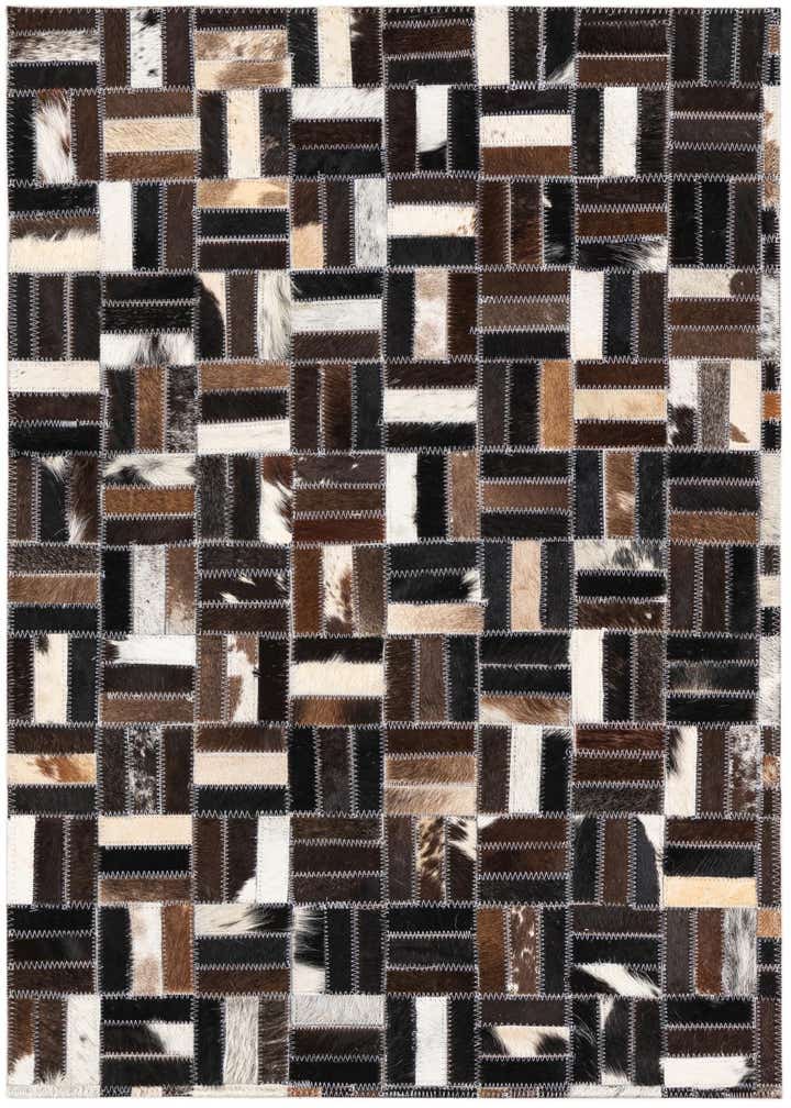 2' x 3' Cowhide Leather Rug