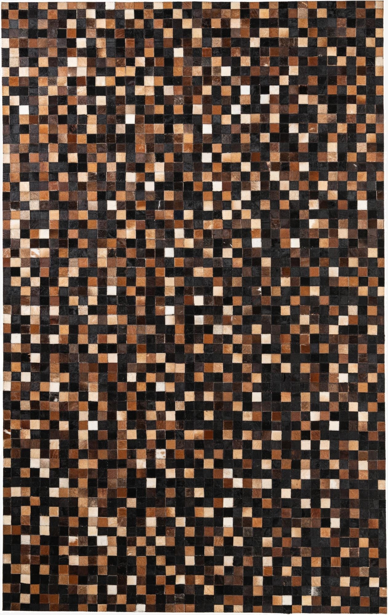 5' x 8' Cowhide Leather Rug