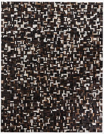 7' 8 x 9' 10 Cowhide Leather Rug