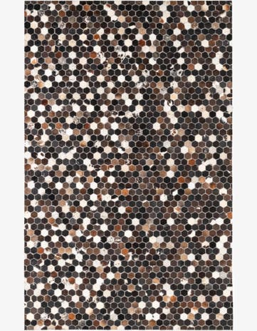 5' x 8' Cowhide Leather Rug