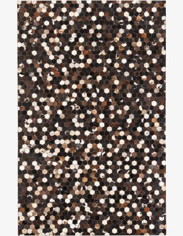 5' x 8' Cowhide Leather Rug