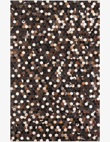 5' x 8' Cowhide Leather Rug