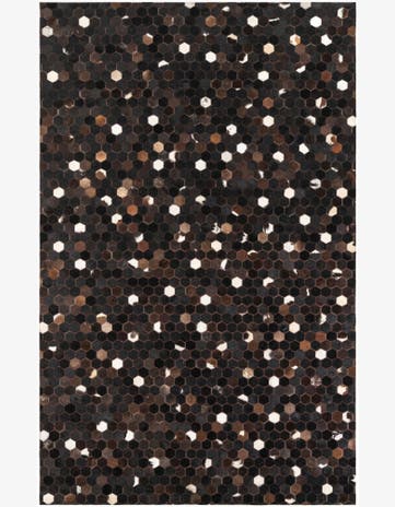 5' x 8' Cowhide Leather Rug