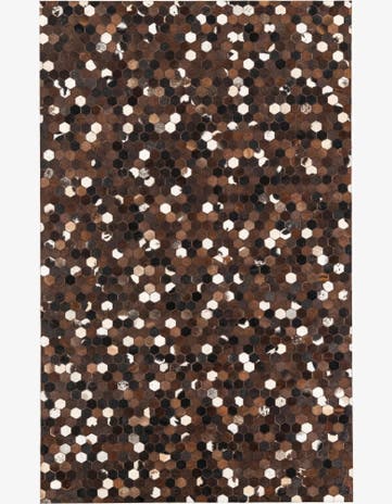 5' x 8' Cowhide Leather Rug