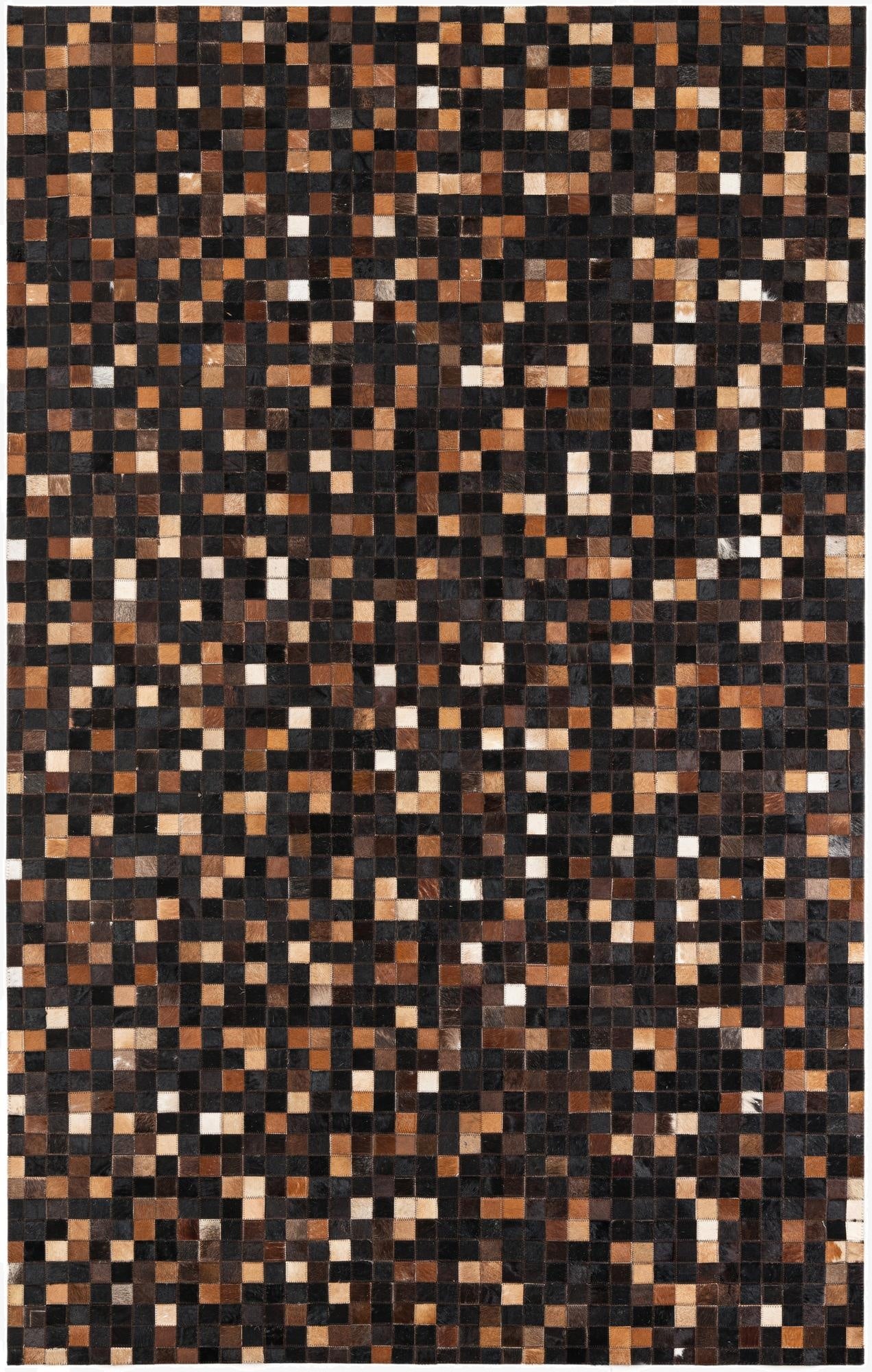 5' x 8' Cowhide Leather Rug