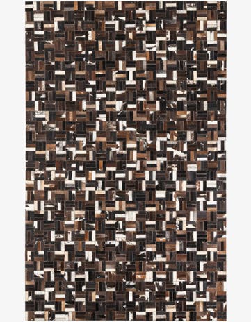 5' x 8' Cowhide Leather Rug