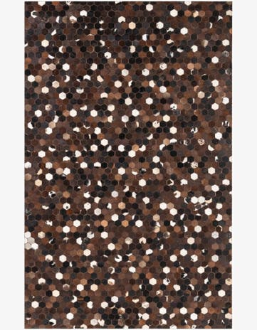 5' x 8' Cowhide Leather Rug