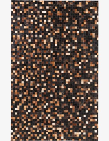 5' x 8' Cowhide Leather Rug