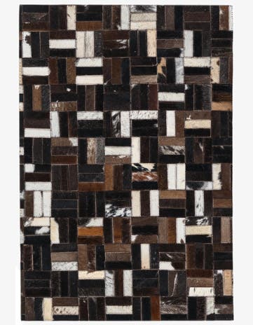 2' x 3' Cowhide Leather Rug