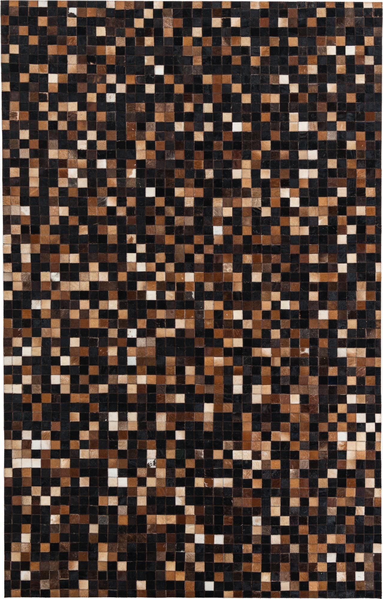 5' x 8' Cowhide Leather Rug