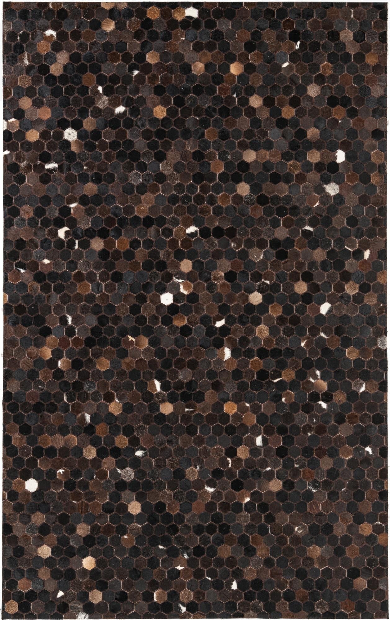 5' x 8' Cowhide Leather Rug