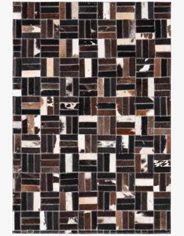 2' x 3' Cowhide Leather Rug