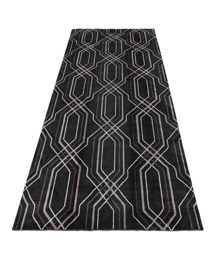 Detail image of 6' 8 x 9' 10  Hand Knotted Darya Wool Rug