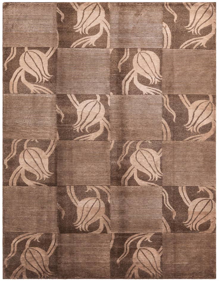 Detail image of 6' 9 x 10' 2 Hand Knotted Darya Wool Rug