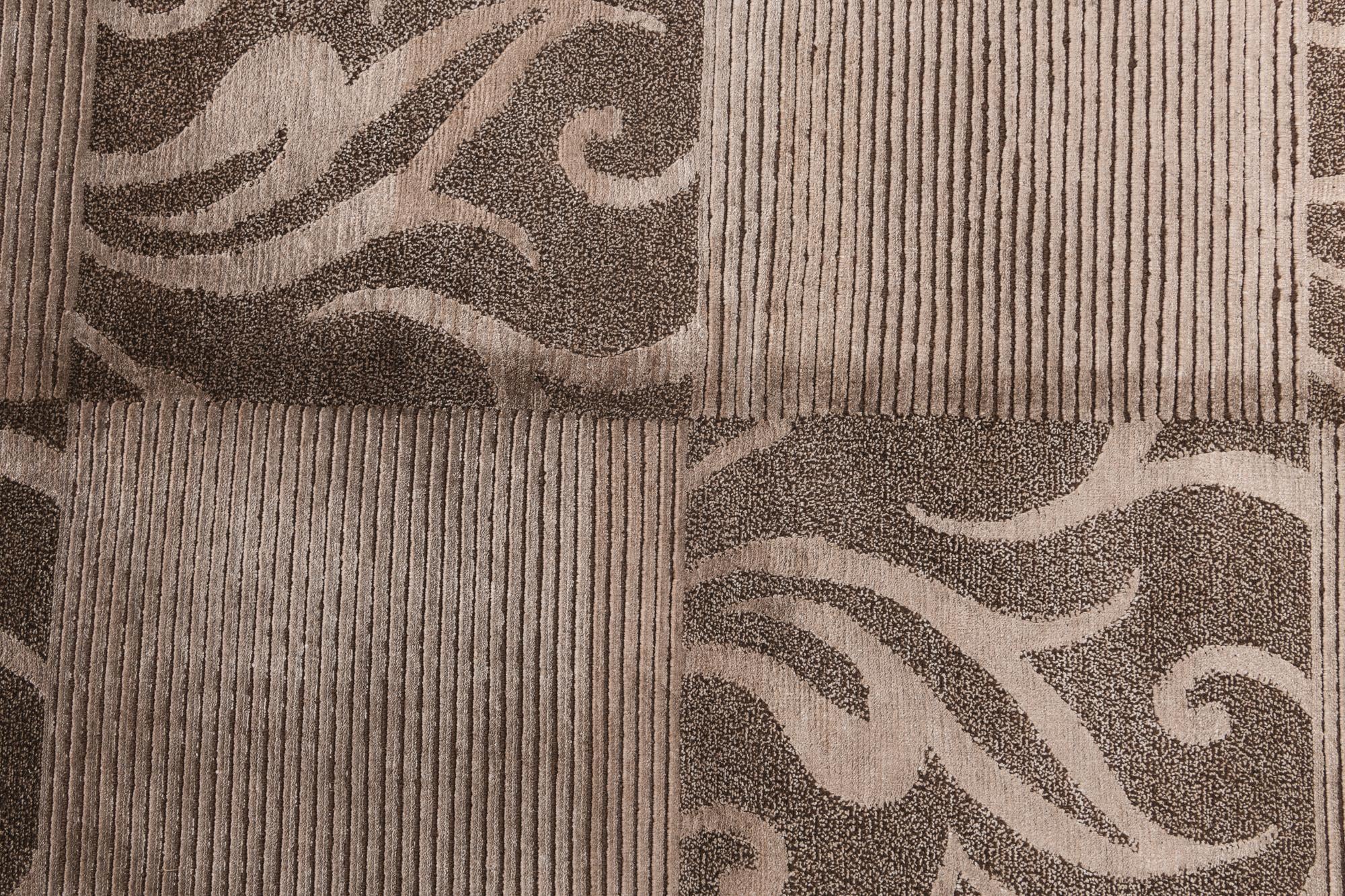 5' 1 x 6' 7 Hand Knotted Darya Wool Rug
