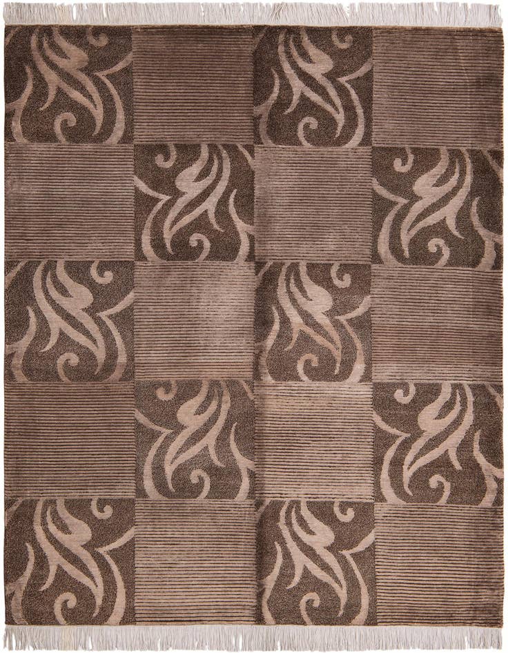 Detail image of 5' 1 x 6' 7 Hand Knotted Darya Wool Rug