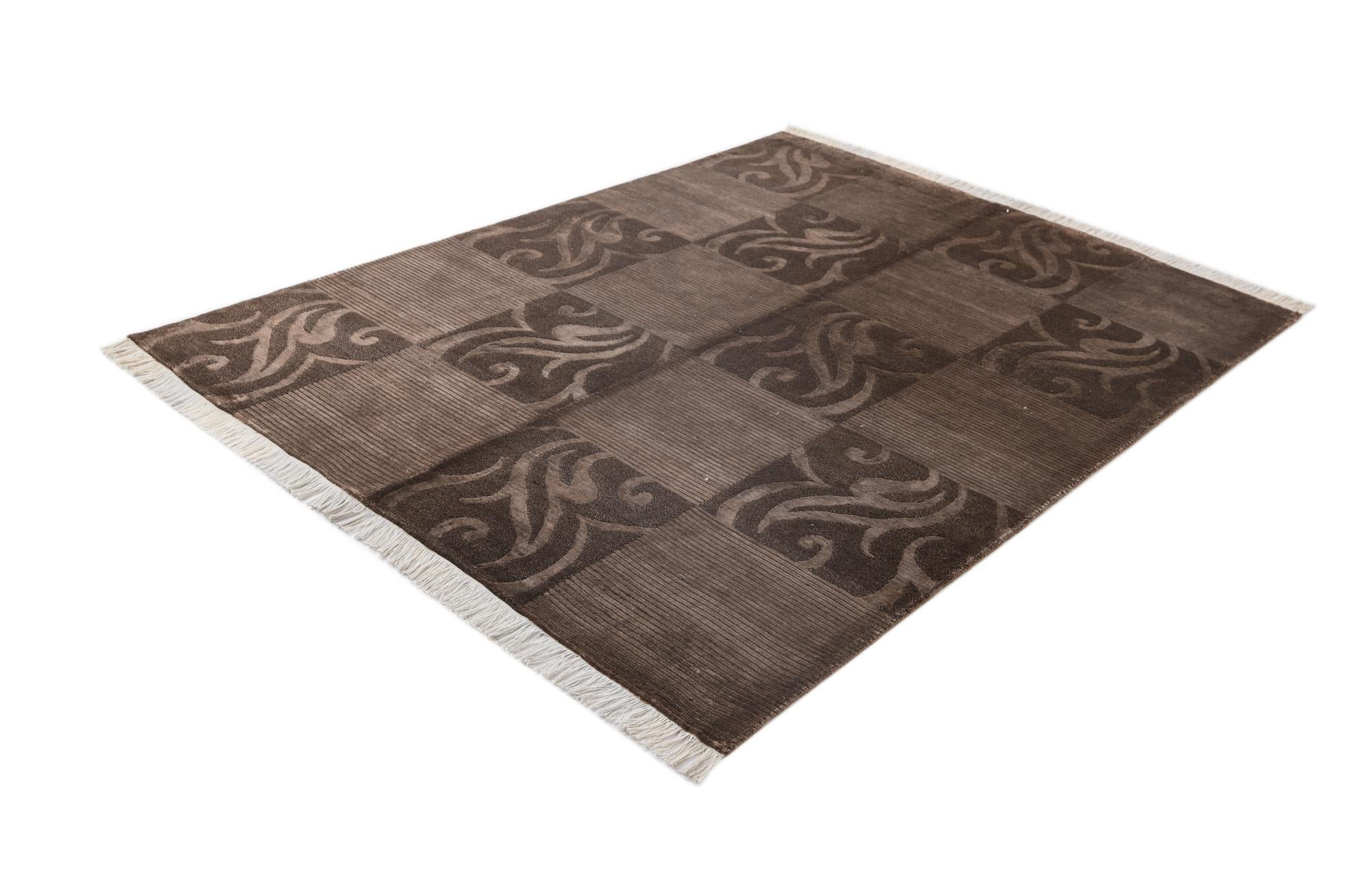 4' 11 x 6' 7 Hand Knotted Darya Wool Rug