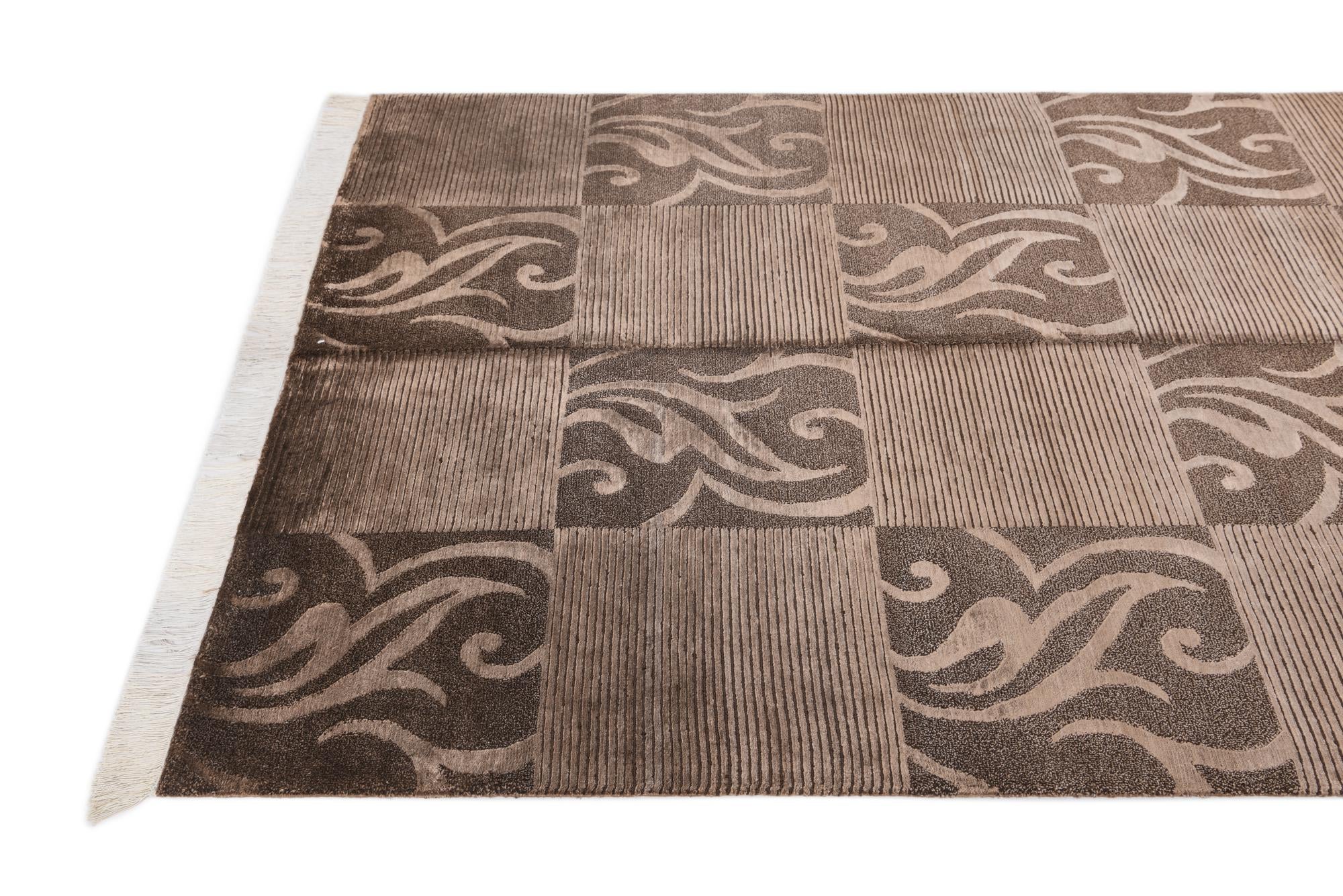 4' 11 x 6' 7 Hand Knotted Darya Wool Rug