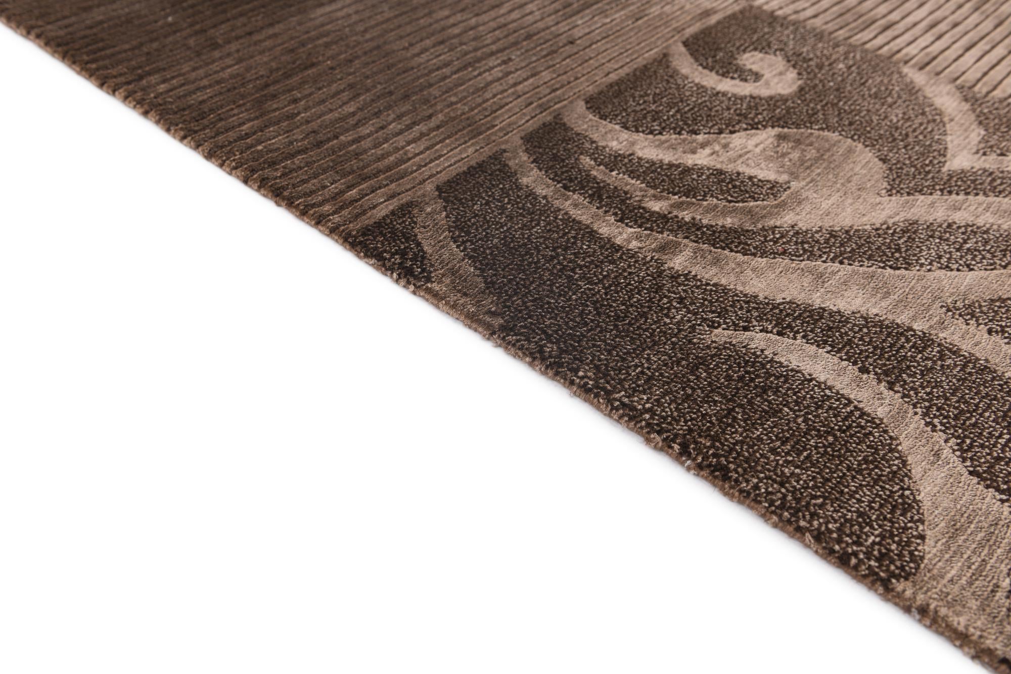 4' 11 x 6' 7 Hand Knotted Darya Wool Rug
