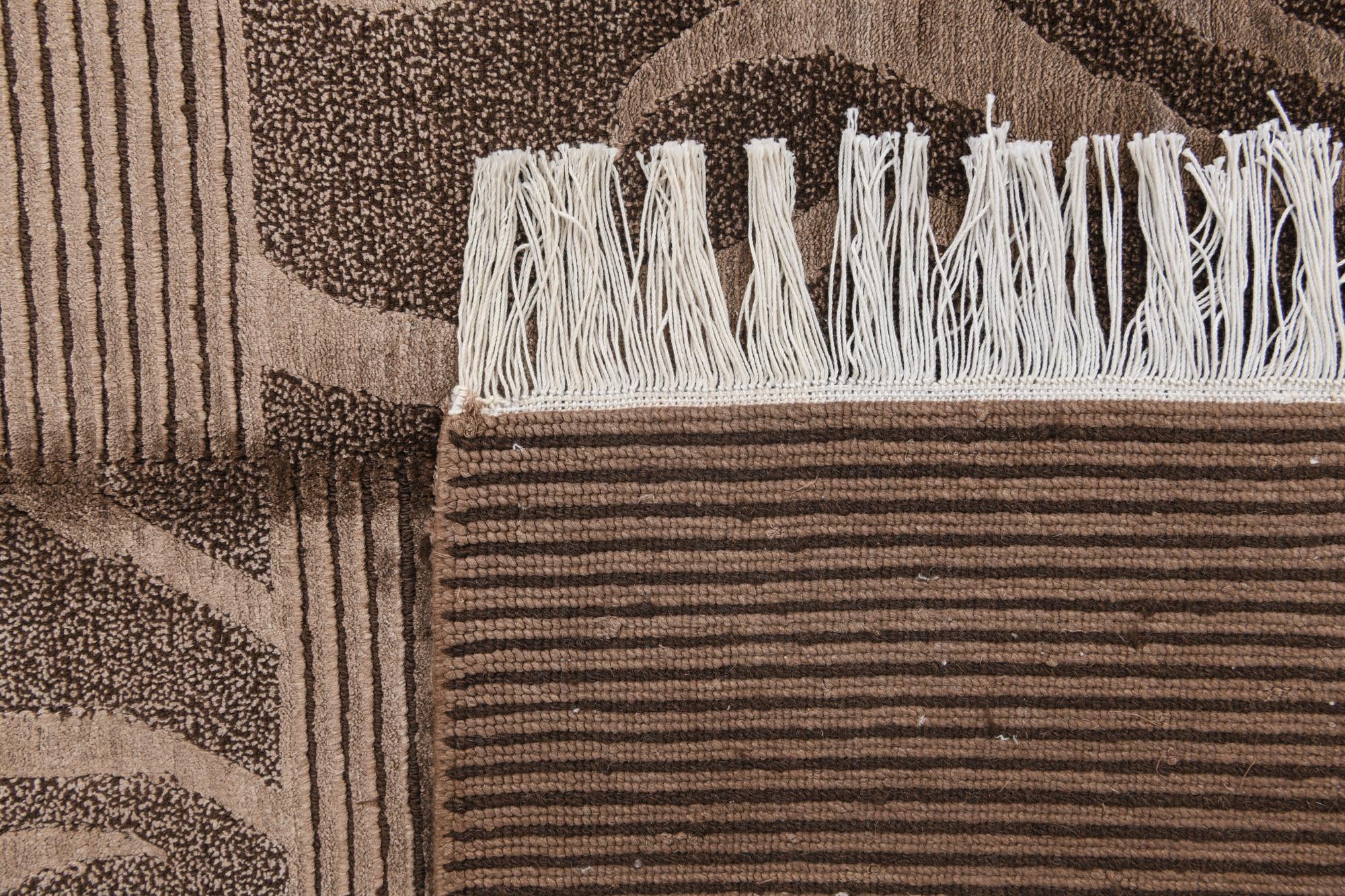 4' 11 x 6' 7 Hand Knotted Darya Wool Rug