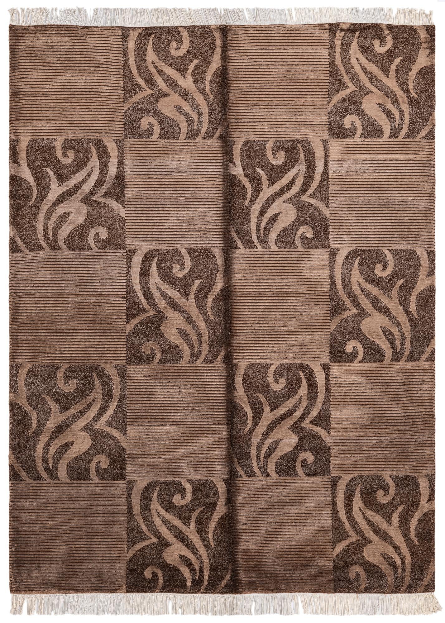 4' 11 x 6' 7 Hand Knotted Darya Wool Rug